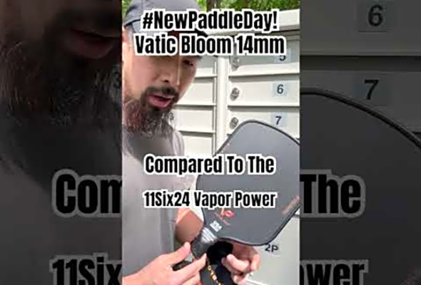 Got the New SOLD OUT Vatic Pro Saga Bloom 14mm #pickleball Compared to Other Elongated Widebodies