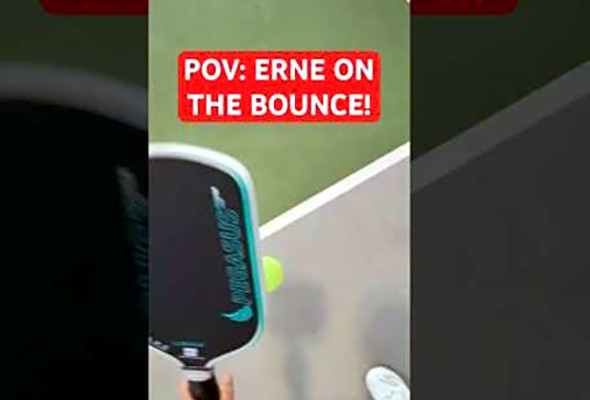 POV: ERNE On The Bounce! #pickleball #pov #11six24power #chickenandpickle #fyp