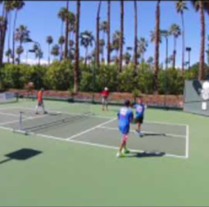 2018 Lakes Pickleball Tournament MD 5.0 Game 1&amp;2 Farias/Johns vs.Coyle/M...