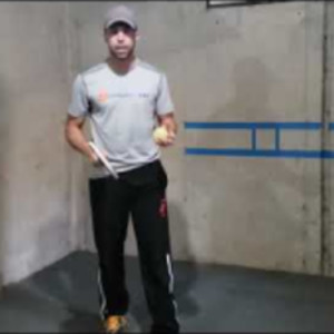 Two pickleball wall drill