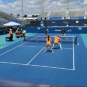 Major League Pickleball Showcase at the Miami Open Tennis 2024. Semifina...