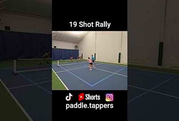 19 Shot Rally #pickleballhighlights #pickleballdoubles #mlp #ppa