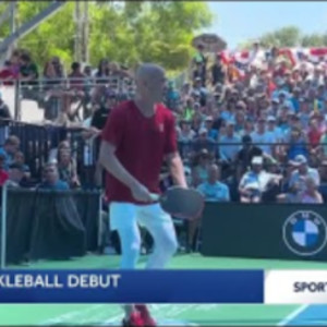 Andre Agassi makes winning pickleball debut at U.S. Open