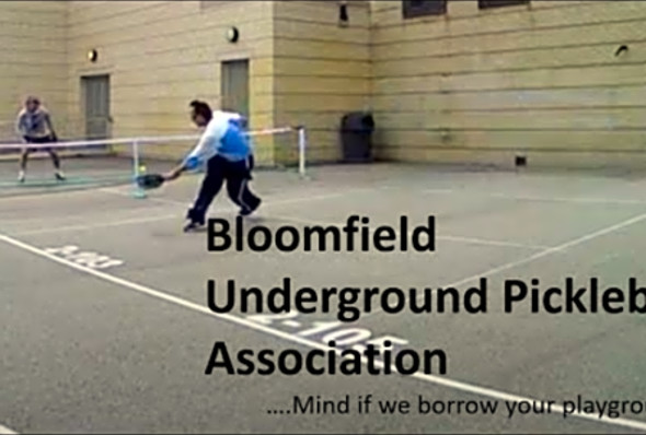 Bloomfield Underground Pickleball Association &quot;skinny chalk&quot; singles