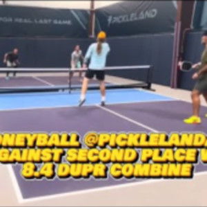 Moneyball pickleball doubles Match 8.4 dupr