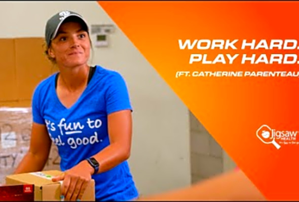 Work Hard. Play Hard. (ft. Catherine Parenteau) - We Love Pickleball, Too