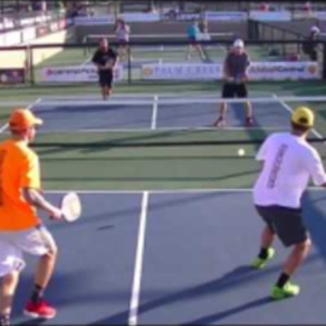 2016 Pickleball Nationals Ashworth &amp; Yates VS. Moore &amp; Staub Pre-Tournam...