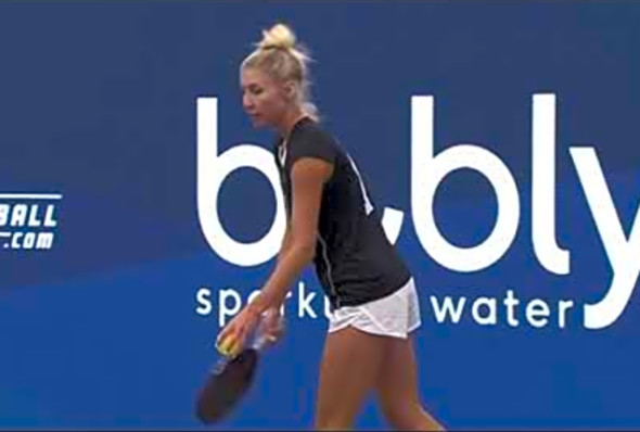 Womens Doubles Match (Kovalova/Dizon vs Jansen/Newman) in the bubly sparkling waters tournament