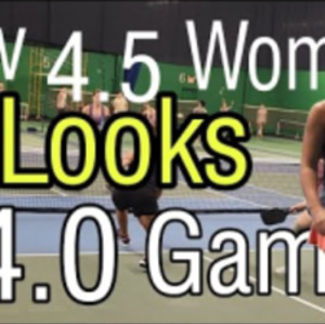 How 4.5 Playing In 4.0 Pickleball Women&#039;s Doubles Rec Game Looks Like