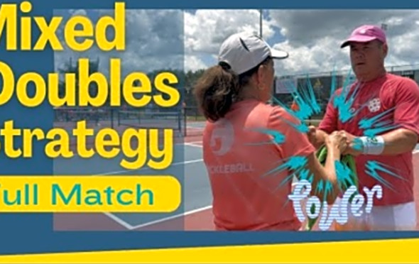 Tough Mixed Doubles Pickleball at the US Open - Comeback fight and Senior Pro pickleball strategy