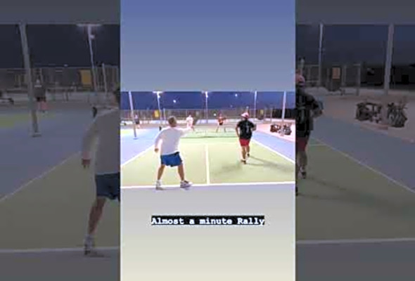 Almost a whole minute! #pickleball #Highlights #Sports #Fun #action