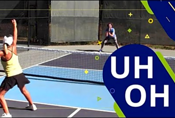 Pickleball Drills//Defending the Overhead Smash