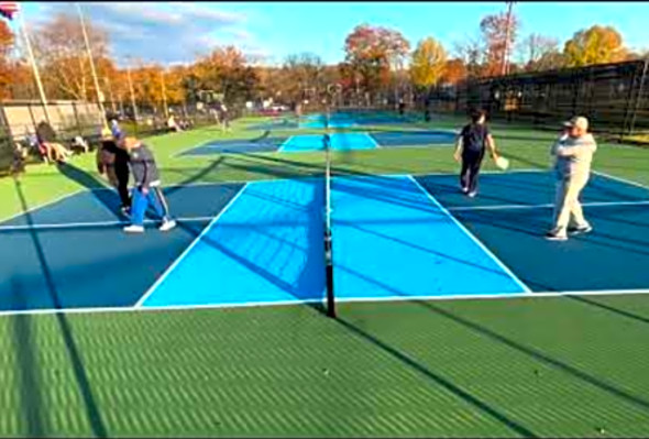 Tony and Dan vs Jay and Roger. Game 1. Montvale Pickleball. 11-14-23