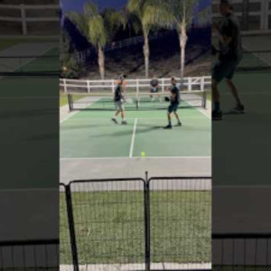 The Mis-hit Lob Winner! #pickleball #highlights #totalpickleball #shorts...