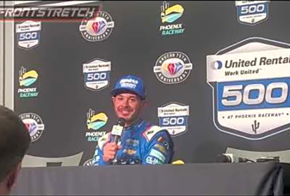 Kyle Larson on Winning NASCAR Cup Series Pole at Phoenix, Pickleball With Denny Hamlin