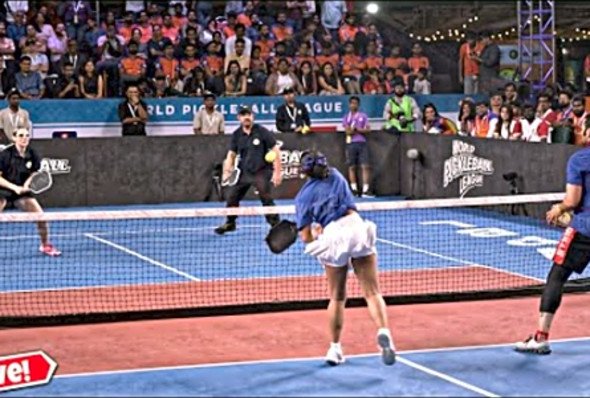 60yrs old Aamir Khan vs 38yrs old Ali Fazal Match - World Pickleball League with Professional Player