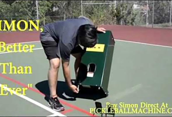 Simon2, pickleball throwing machine. He can do it all.