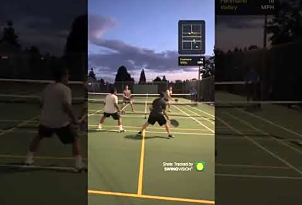 Backhand flick when it works! #pickleball