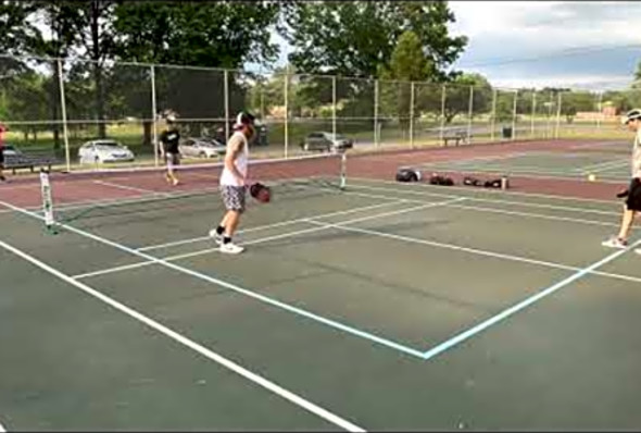 Intense PickleBall match ends in close victory #pickleball #fyp