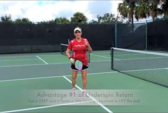 Pickleball: &quot;Underspin Return&quot;, Deb Harrison