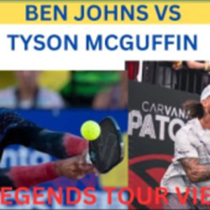 Ben Johns vs Tyson McGuffin singles exhibition match. March 2025 Legends...