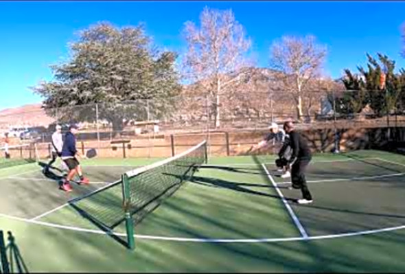 Reno Pickleball: Brian and Ryan vs Mike and Trent Game 2