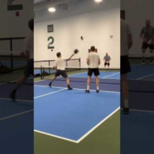 Learn to be patient when you are out of position in pickleball! Keep the...