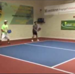 Gary and Leo&#039;s baseline attack Naples Indoor Pickleball