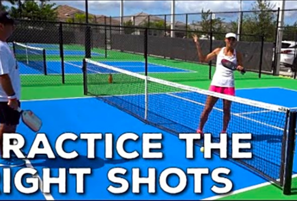 Coach Simone - Practice the RIGHT Shots even against lower level players!