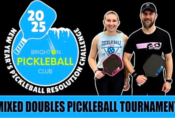 2025 New Year&#039;s Pickleball Resolution Mixed Doubles Tournament at Brighton Pickleball Club