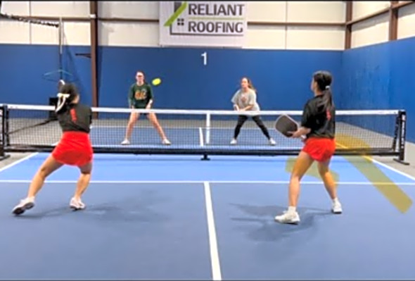 DUPR 16 - Diana/Trisha vs Marie/Grace - Lafayette Valentines MLP Pickleball Tournament - LPC