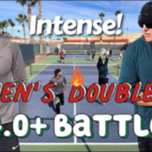 Mens doubles Pickleball battle - 4.0 skill level rating