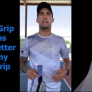 Tyson McGuffin shows how to wrap a Pickleball Grip