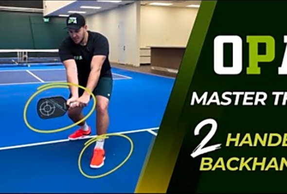 How To Do A Proper Two-Handed Backhand In Pickleball - Ontario Pickleball Academy