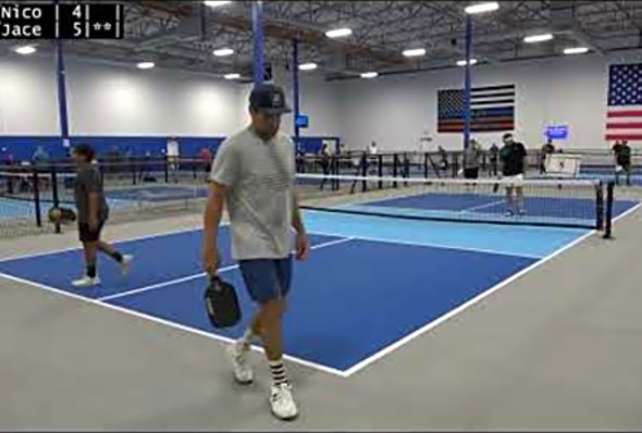 Gold Kevin/Nico vs Steve H./Jace (PK Legends Pickleball 2022/07/09)