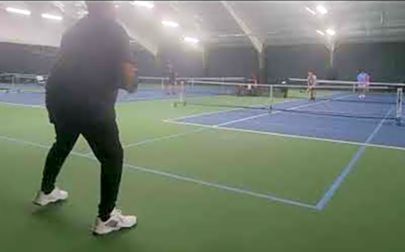 pickleball singles match #2