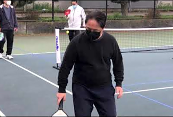 Senior pickleball at Jefferson park
