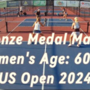 Bronze Medal Match Women&#039;s Age: 60-64 Pickleball - US OPEN 2024