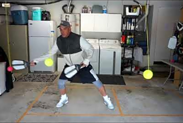DO-IT-YOURSELF PICKLEBALL STATION PART 2 with Miguel Enciso (3 balls are better than 2)