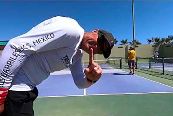 Tres Palapas Los Barriles Pickleball Tournament, Men&#039;s Doubles 4.0. Aldo/Paul vs Axel/Kevin 4/24/22