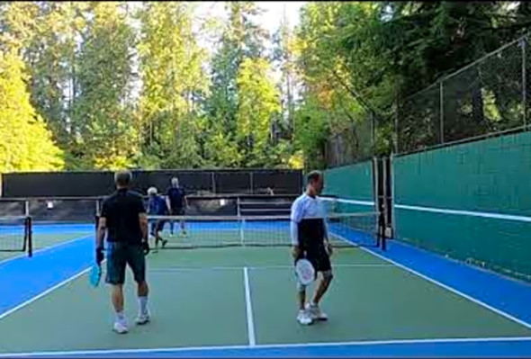 GH020270 Pickleball play at Murdo Frazer park in North Vancouver