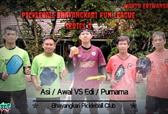 pickleball matchday5 Highlights Pickleball Bhayangkari Fun League series 3 - PA/ES 2-0 AW/AS