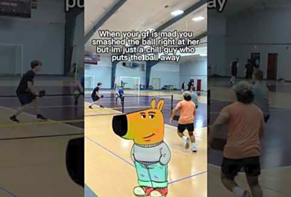Im Just A Chill Guy Playing Pickleball #pickleball #sports #meme #funny #trending #tiktok #tennis