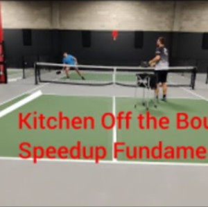 Pickleball 3.5 Off the Bounce Kitchen Speedups with a Professional 6.0