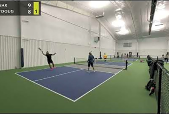 Pickleball Advanced - Jan 01, 2022 - TK / Cesar vs Robin / Doug