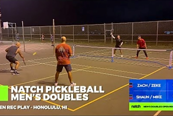 Pickleball Men&#039;s Doubles Rec Play feat. Shaun/Mike vs Zach/Zeke