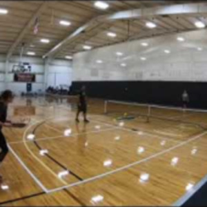 2018 April fools fest pickleball tournament MXDS 3.5 Game 5 Bronze medal...