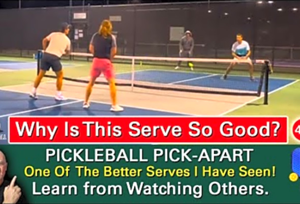 Pickleball! The Perfect Swing For A Powerful, Effective Serve! How To Hit It Like A Pro!
