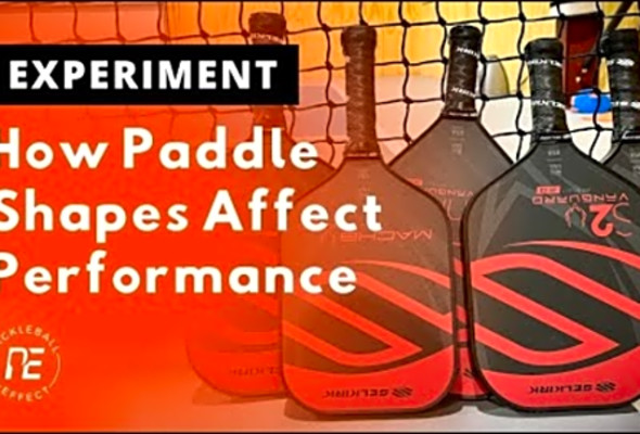 How the shape of your pickleball paddle affects the power and spin it can generate - Experiment