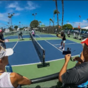 Dinking at Tyson McGuffin Pickleball Camp